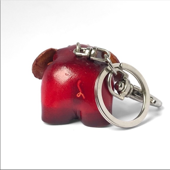 Genuine Leather Elephant Keychain - Picture 6 of 6
